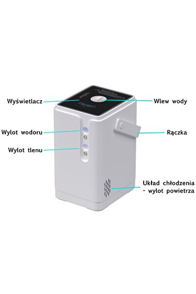NO BRAND Aparat de inhalare cu hidrogen, silențios, portabil, generator de ap...