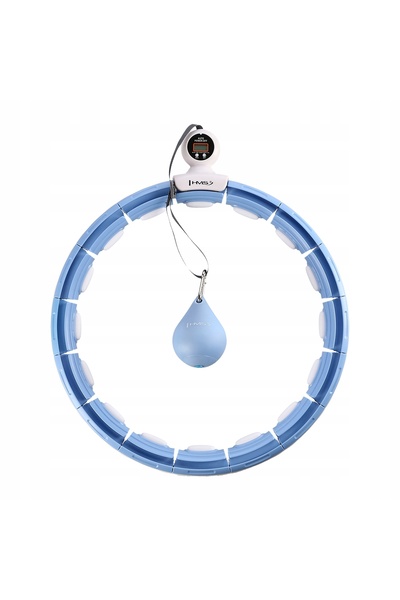 HMS Hula Hoop pliabil pentru slăbit, cu greutăți și centură cu greutăți integ...