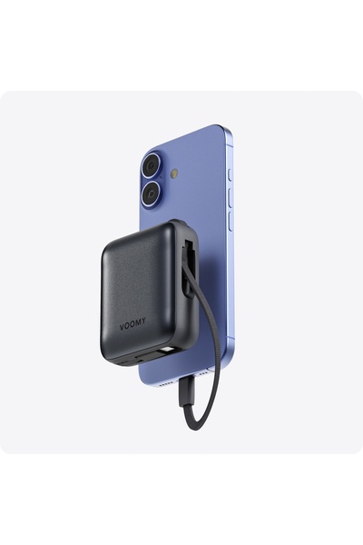NO BRAND Voomy Charge P610 – Powerbank de 10.000 mAh cu cabluri integrate, în...