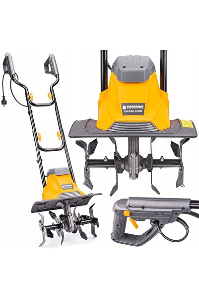 NO BRAND Cultivator electric puternic pentru sol, 36 cm, 1700W + cablu