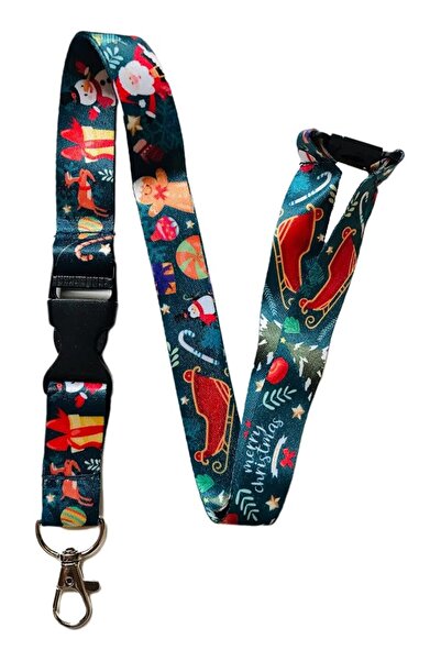 Generic Festive Christmas Gingerbread Man Lanyard with Detachable Buckle Clip...