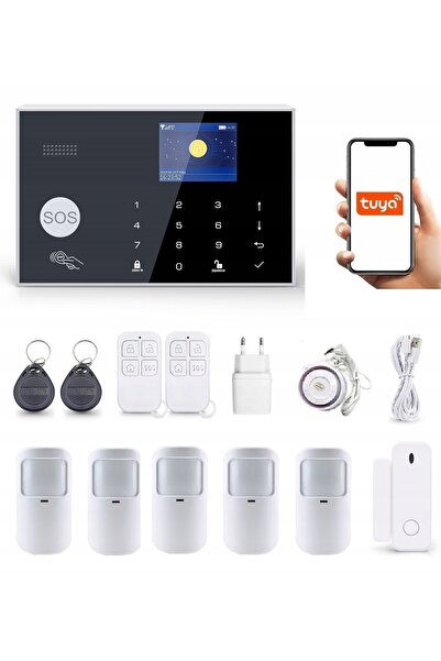 OnShoping Alarmă wireless LCD 2.4' GSM WiFi Tuya Smart în Polonia + 5Xpir