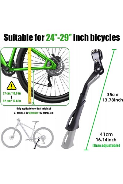 NO BRAND Suport reglabil pentru bicicletă, 24-29 inci, din aliaj de aluminiu,...