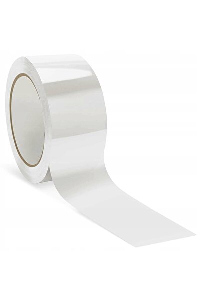 NO BRAND Bandă adezivă puternică pentru ambalare 48mm X 50m Albă 36 bucăți Cutie