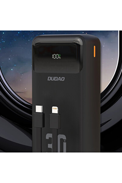 NO BRAND PowerBank Dudao K15MAX 30000mAh cablu USB USB-C Lightning PD 22.5W 2A