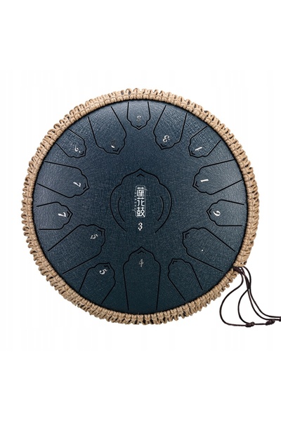 NO BRAND Hluru Twl15-14-Navyblue Tongue Drum Albastru Marin Tank Handpan Drum...