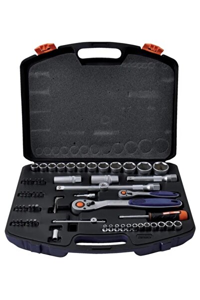 NO BRAND Set de chei tubulare 1/4 " 1/2 " 63 piese