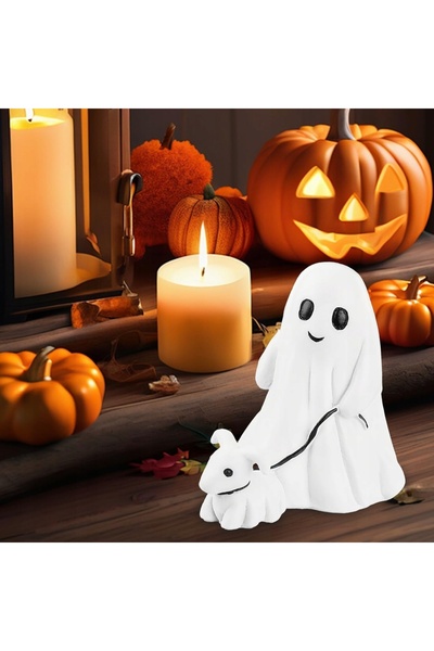 NO BRAND Figurină fantomă de Halloween cu picioare, decorațiune de masă pentr...