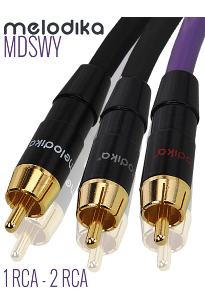 NO BRAND Cablu pentru subwoofer tip Y Melodika Mdswy70 Purple Rain 1 RCA - 2 ...