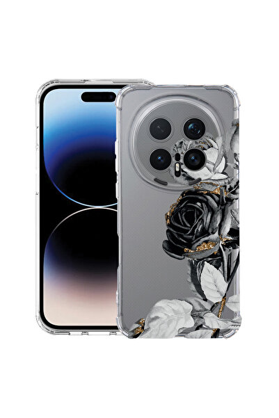 bestcase ®   Αντικραδασμική Θήκη Husa για Honor Magic 8 Pro, Μαύρο Τριαντάφυλ...