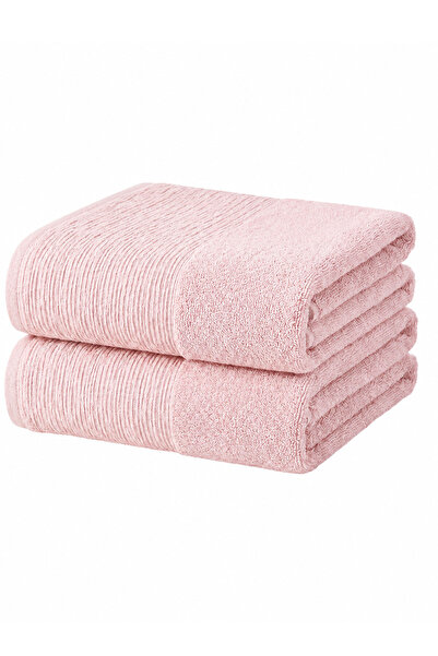 Elif Mira 2-Piece Large Size Bath Towel 90X150 cm 100% Cotton Siena Collectio...