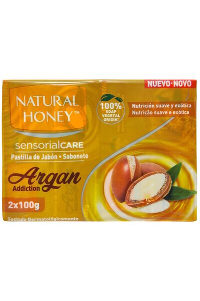 Natural Honey Sapun, Honey, Solid 2 X 100 g Argan