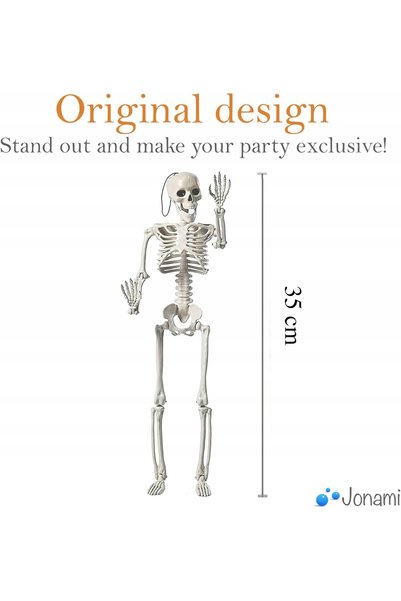 NO BRAND Set de Halloween cu schelete, 2 figurine, 40 cm, decorațiuni realist...