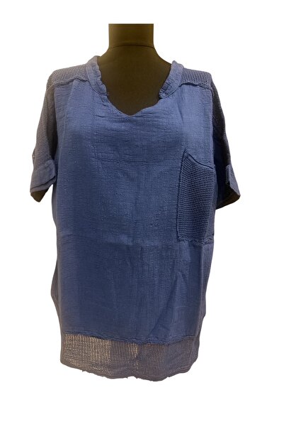 PHUTİ COLLECTION بلوزة بجيوب شبكية