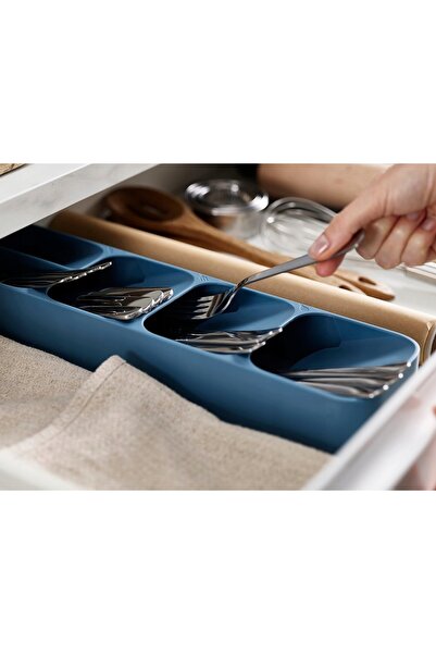 NO BRAND Organizator de sertar din plastic, compact, cu 4 compartimente, pent...