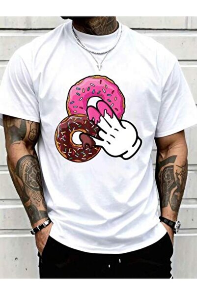 799 100% Cotton Dirty Humor 2 Pink 1 In The Stink I Donut Jokes Round Neck Sh...
