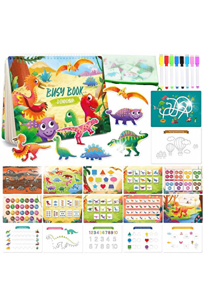 NO BRAND Carte de activități senzoriale Montessori – Jucării educative pentru...