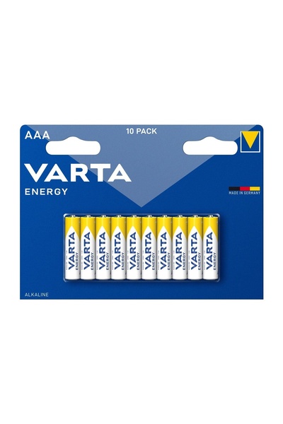 Varta Baterii Alcaline AAA, Pachet 10 buc., Energie pentru Utilizare Zilnică