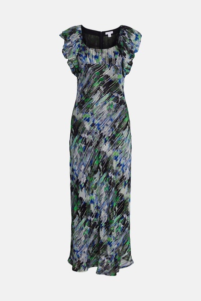 NO BRAND Wzorzytsa Rochie Maxi Mâneci Scurte Simplă Model Mixt Depozit 38