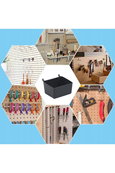 NO BRAND Set de cârlige metalice (228 de piese) pentru panou perforat pentru ...
