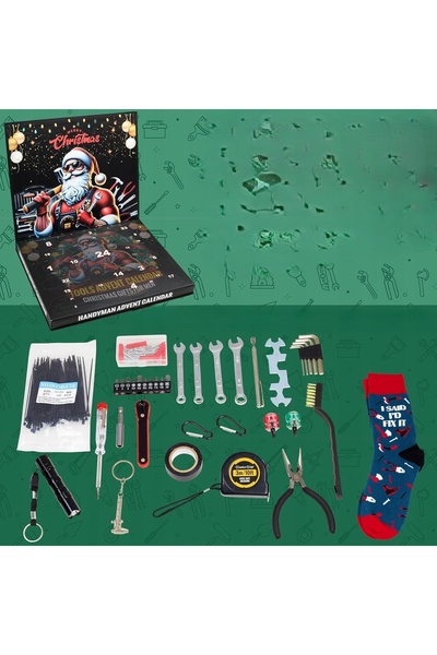 NO BRAND Calendar de Advent pentru Bărbați Cadou pentru Iubit Gadgeturi Unelt...