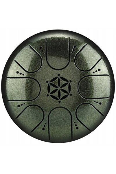 NO BRAND HLURU TCT8-5-KIWI LOTUS 8 TONURI 5 TONGUE DRUM HANDPAN