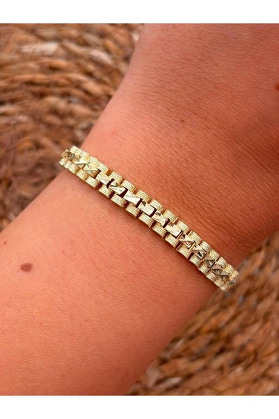 LENORE Elite Geometrik Gold Bileklik