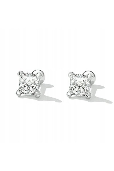 NO BRAND Cercei din argint 925 sterling cu zirconiu, tip știft, pentru femei