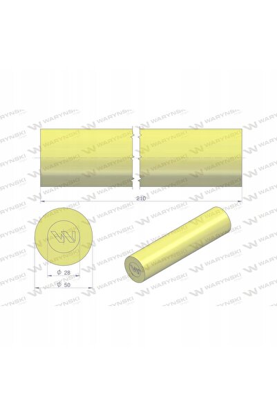 NO BRAND Amortizor pentru Armură Tip Placă 50x210mm Poliuretan Waryński