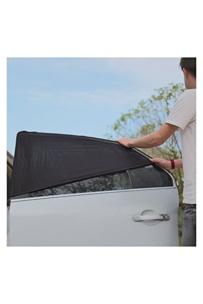 OEM Set 2 Parasolare Elastice Tip Șosetă pentru Geamuri Auto Spate, Plasă Aer...