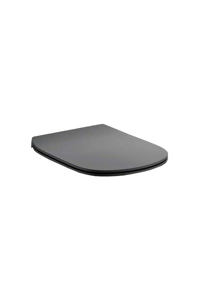 İdeal Standard Tesi Slim Capac de toaletă cu închidere lentă, 367x446 mm, Neg...