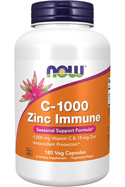 Now Food NOW Supplements, C-1000 & Zinc Immune, Seasonal Support Formula, Ant...