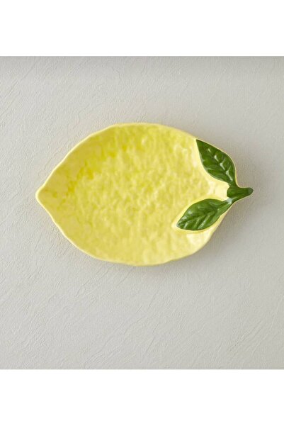 RED SERAMİK Lemonella Ceramic Kayak Plate 27X19X6Cm Yellow