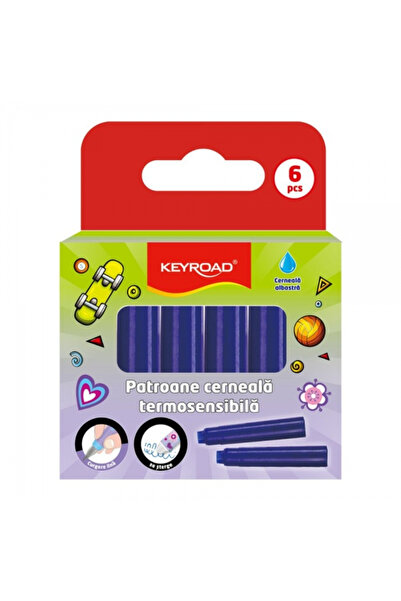 KEYROAD KR 990287 Ink Cartridges, thermosensitive blue ink, set of 6 pcs