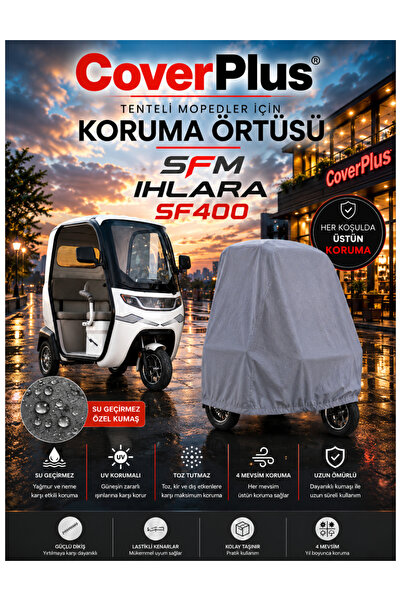 CoverPlus Sfm Ihlara Sf400 3-Wheel Electric Moped Compatible Waterproof Cover...