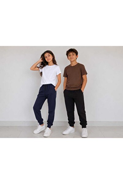 çiko kids Unisex Pocket Jogger Compact Fabric Plain 2-Piece School Sweatpants