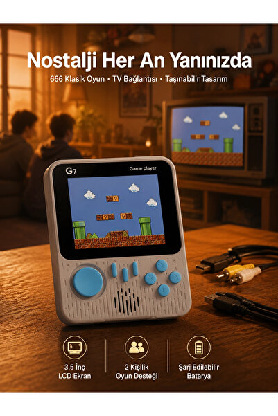 Genel Markalar Oyun Konsolu Retro Oyun Konsolu Tv'ye Bağlanabilir Taşınabilir