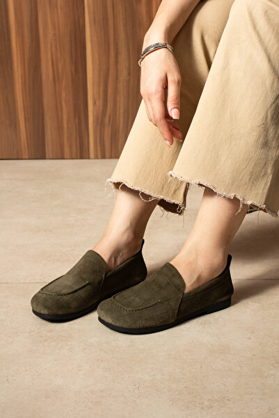 DUXAL SHOES Harrison Lüks Hakiki Süet Deri Desenli Esnek Taban Günlük Rahat Ayakkabı Loafer
