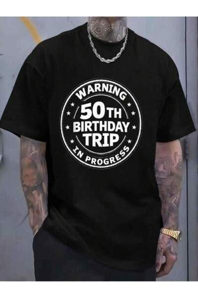 799 100% Cotton 50th Birthday Trip In Progress Funny 50 Years Old B-Day Women...