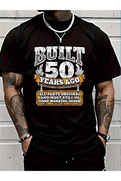 799 100% Cotton Built 50 Years Ago T-Shirt Men's Women's Vintage Summer Vacat...