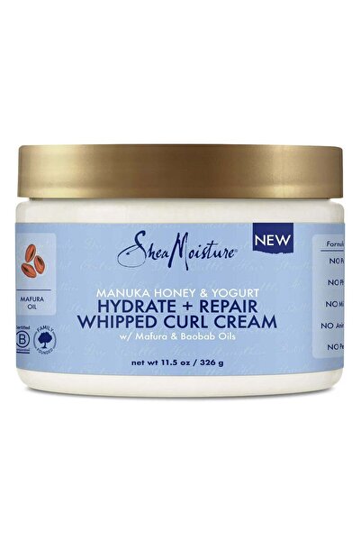 Shea Moisture كريم شيا مويستشر للشعر المجعد بالعسل المانوكا والزبادي للتحكم ف...