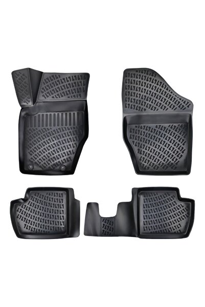 DELUXETUNING Set covorase auto cauciuc Peugeot 308 2007-2013 forma tavita