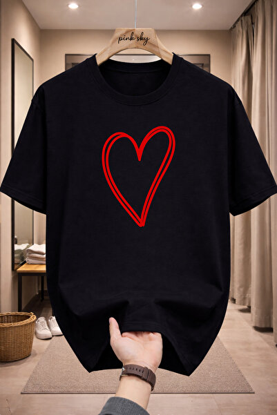 Pink Sky Premium Oversize T-Shirt 100% Cotton Unisex Comfortable Fit Trending...