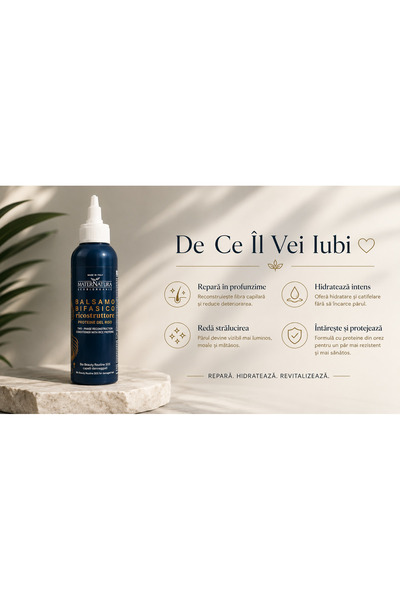 MaterNatura Balsam bifazic restructurant si reparator pentru par deteriorat, ...