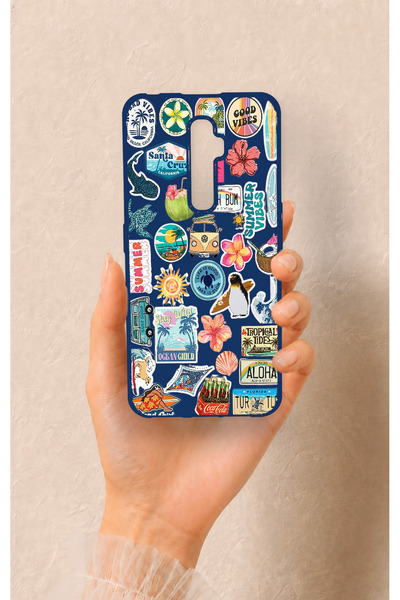 Vip Case Oppo Reno 2Z Uyumlu Summer Vibes Desenli Silikon Kılıf