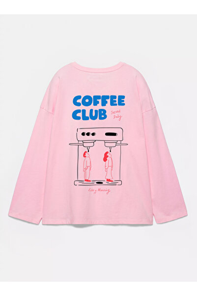 Disante 100% قطن، مقاس كبير، مطبوع عليه Coffee Club 2 - تي شيرت برقبة دائرية ...