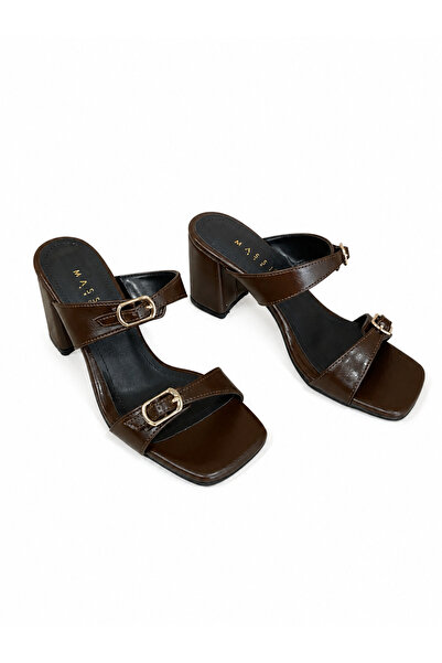 MASSİMA Thick-Heeled Slippers