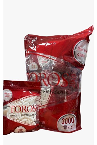 Toros 6.5mm Pamuklu Filtre 20X150 3000 paket