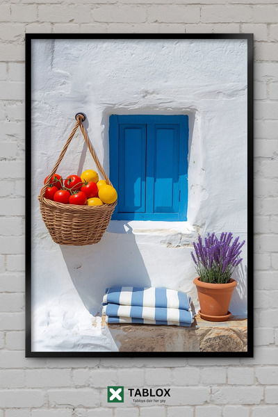TABLOX Fereastră de design, coș de artă estetică minimalistă, masă decorativă...