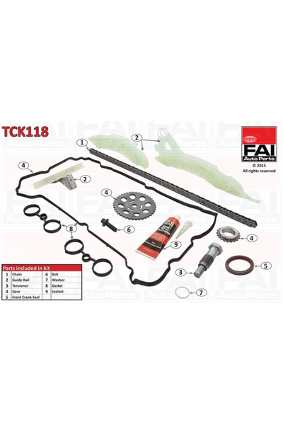 FAI AUTOPARTS Chit Lant De Distributie Deasupra Citroen C4 1/C4 2/C4 Grand Pi...